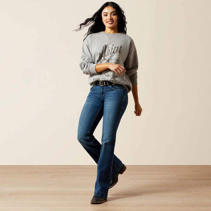 Ariat Women Scorpion Script Oversized Sweatshirt