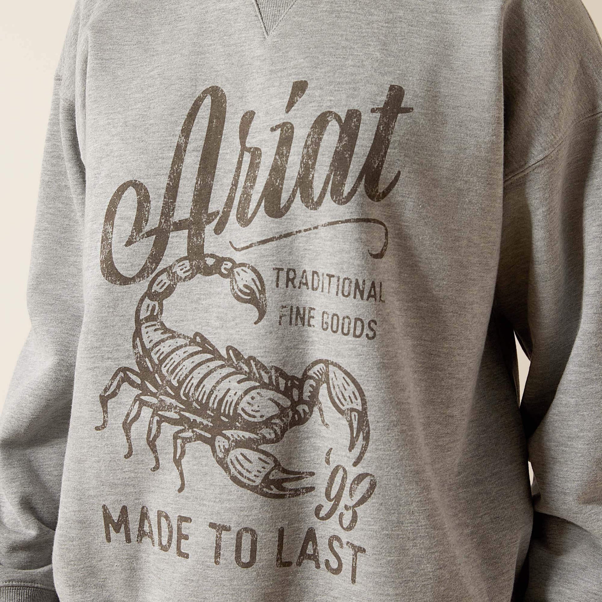 Ariat Women Scorpion Script Oversized Sweatshirt