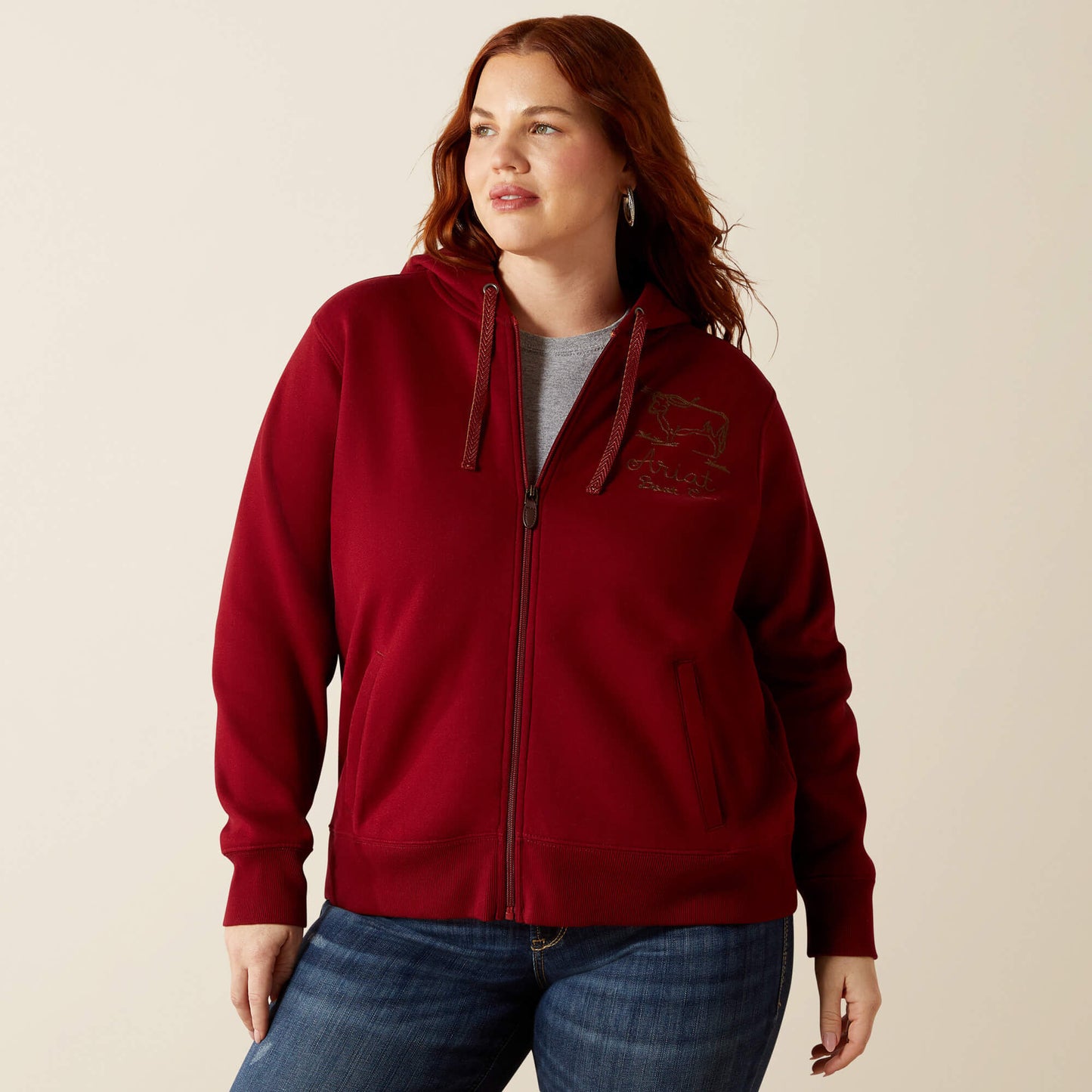 Ariat Women Stitched Full Zip Hoodie