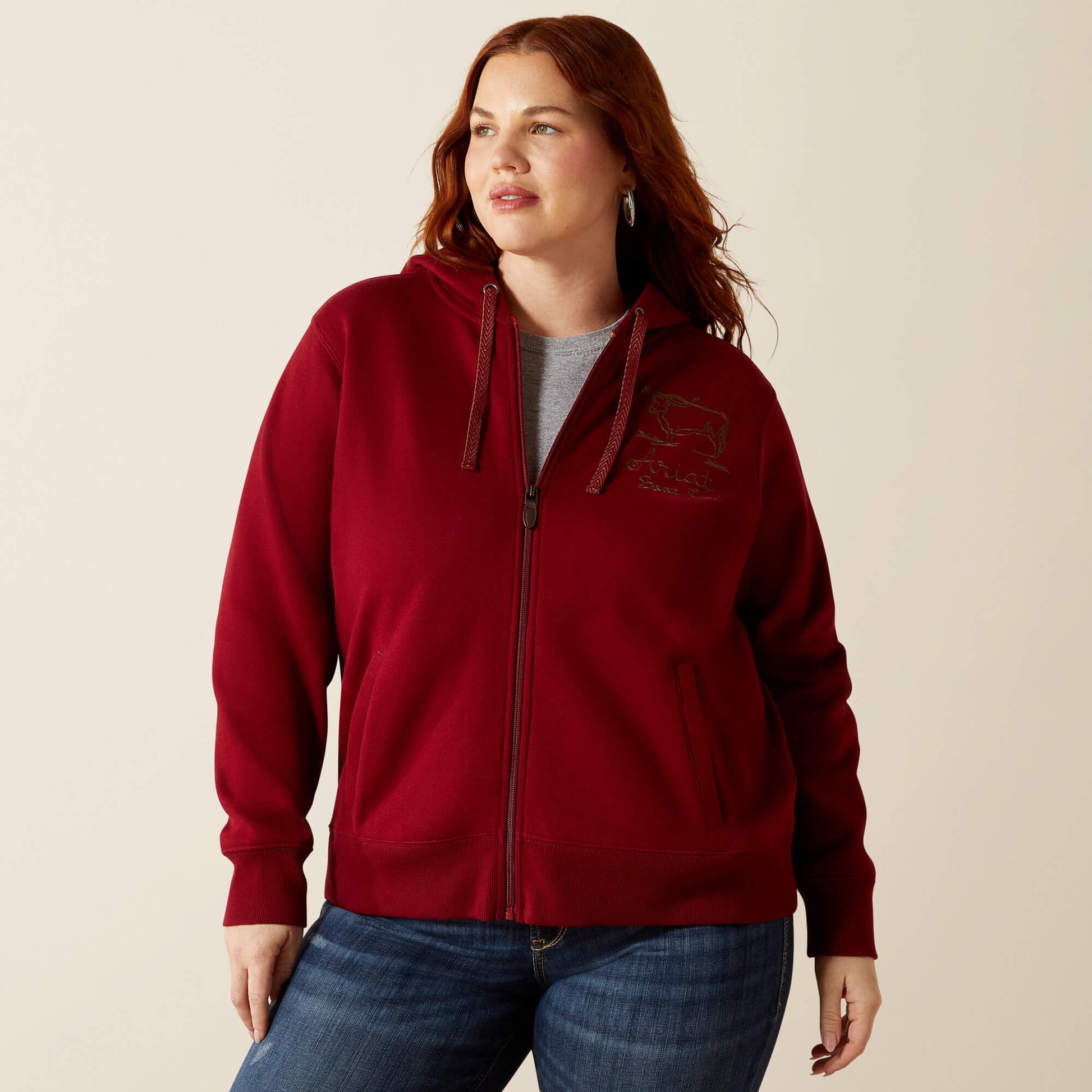 Ariat Women Stitched Full Zip Hoodie