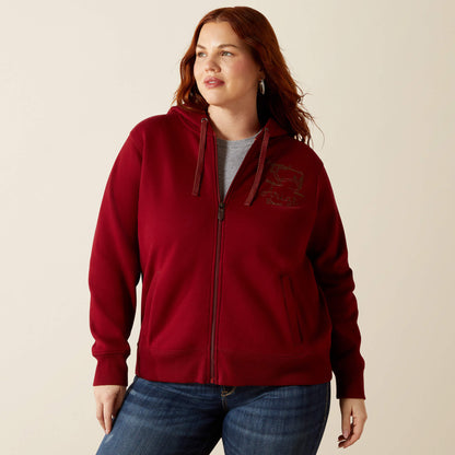 Ariat Women Stitched Full Zip Hoodie
