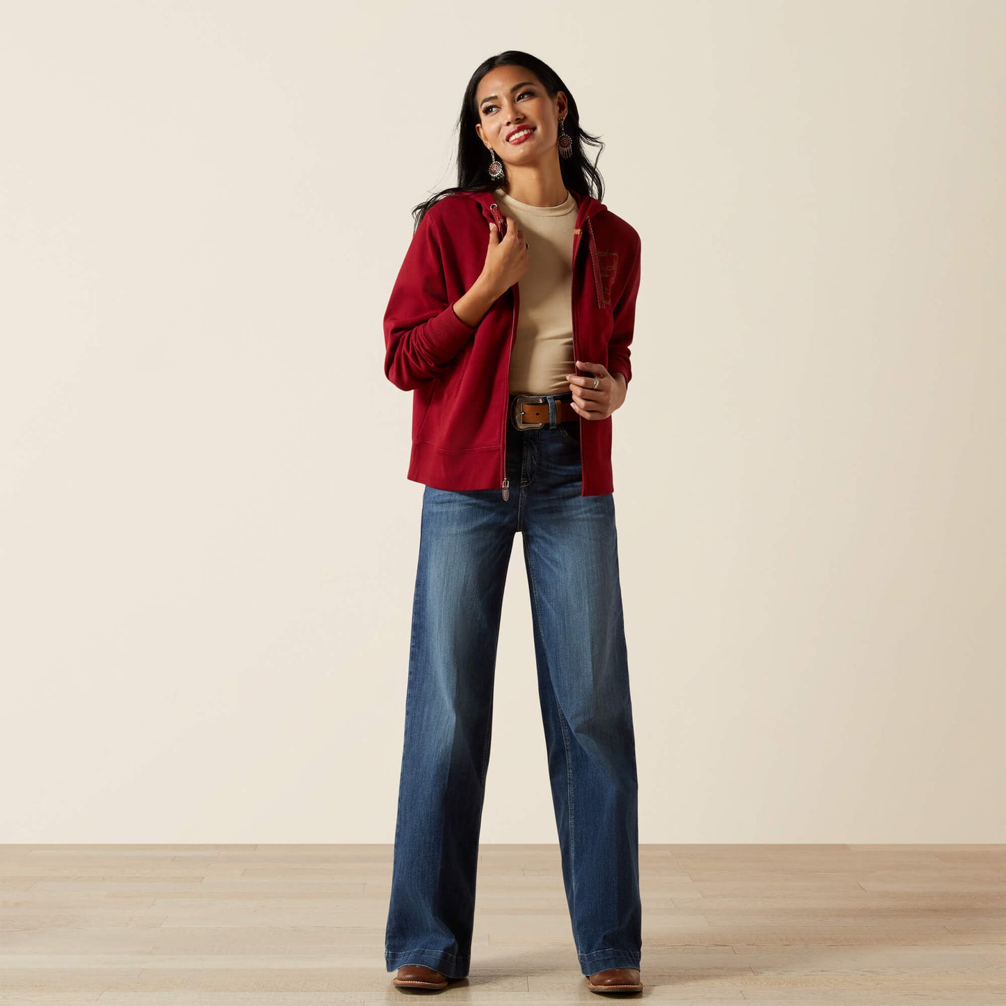 Ariat Women Stitched Full Zip Hoodie