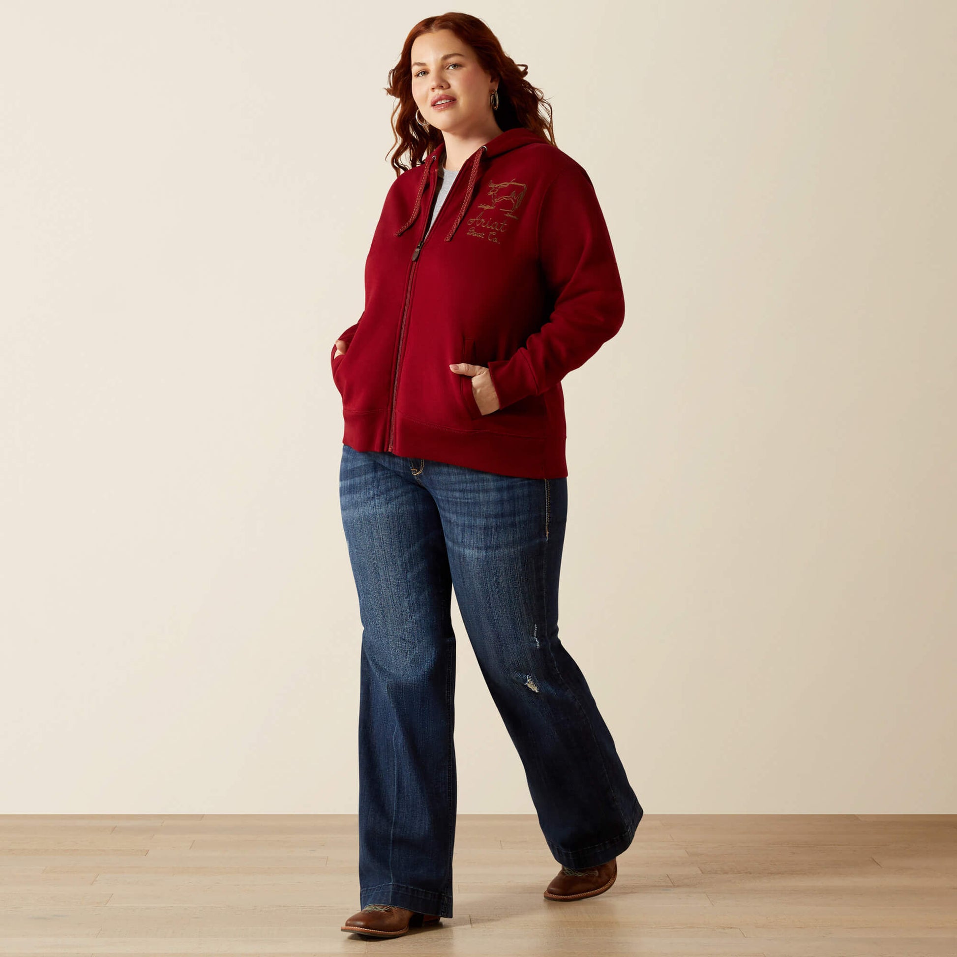 Ariat Women Stitched Full Zip Hoodie
