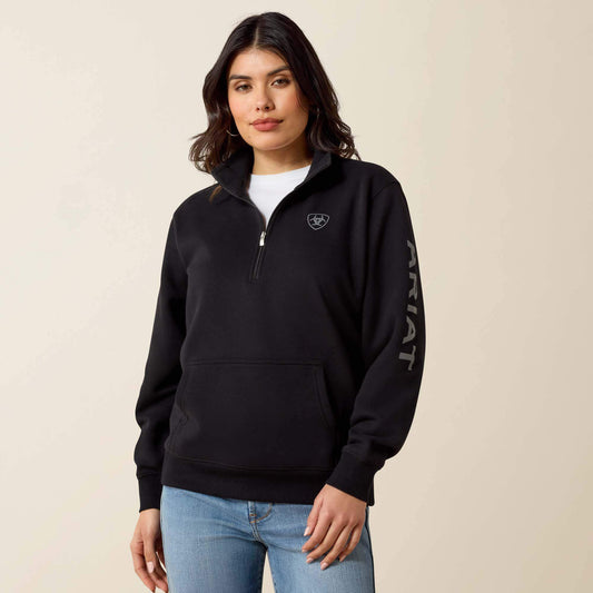 Ariat Women Foundation Logo 1/2 Zip Sweatshirt