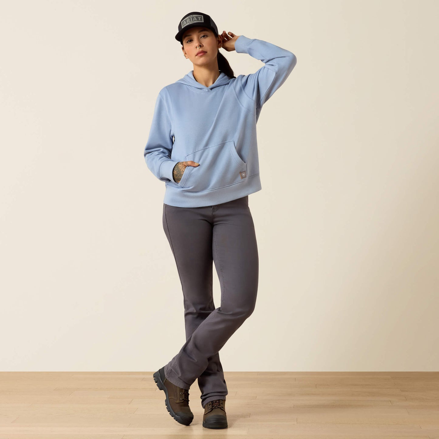 Ariat Women Rebar Lightweight Cropped Hoodie