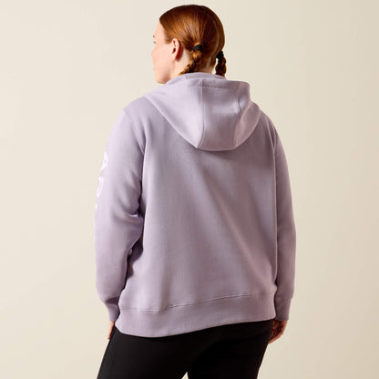 Ariat Women Rebar Lightweight Logo 1/2 Zip Hoodie