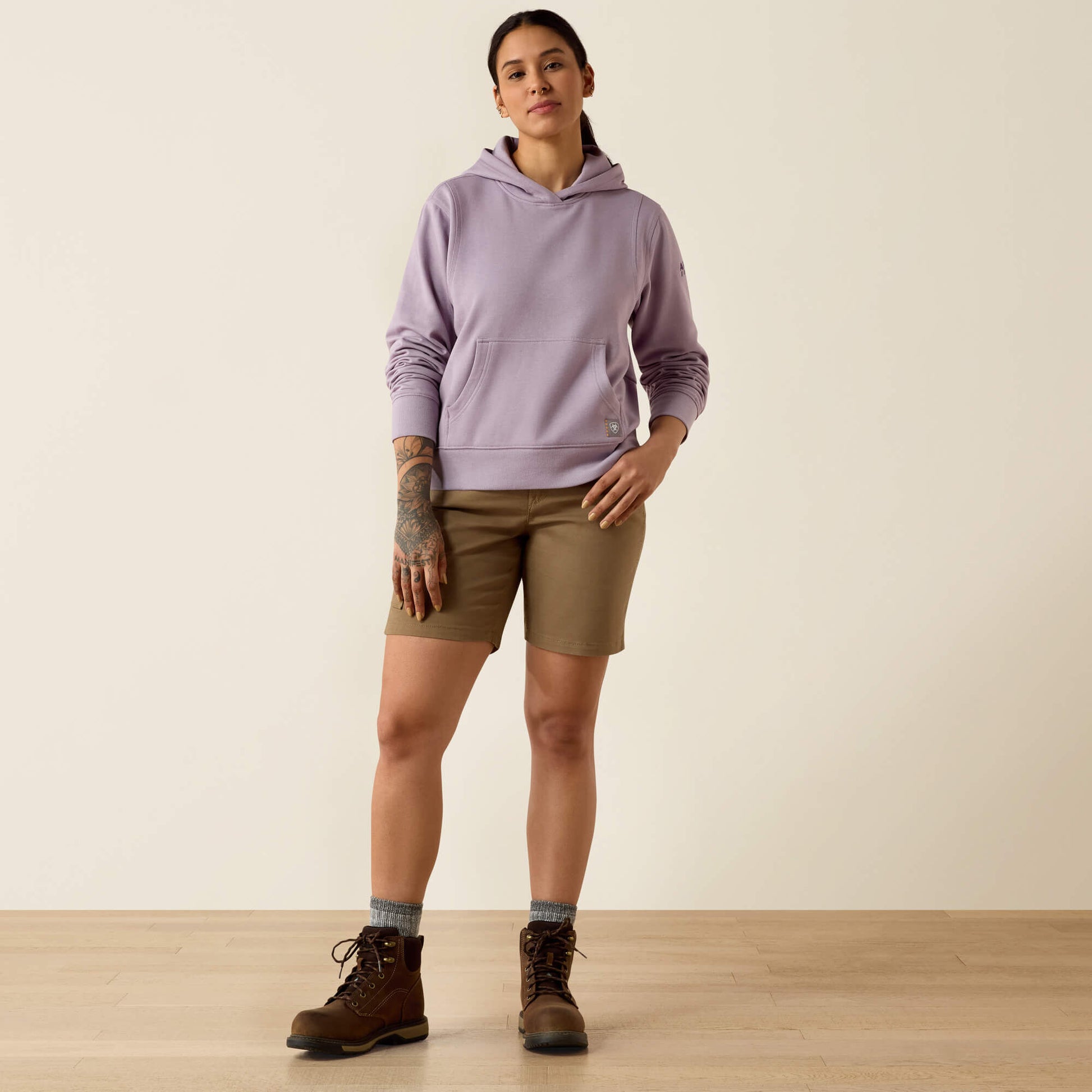 Ariat Women Rebar Lightweight Cropped Hoodie