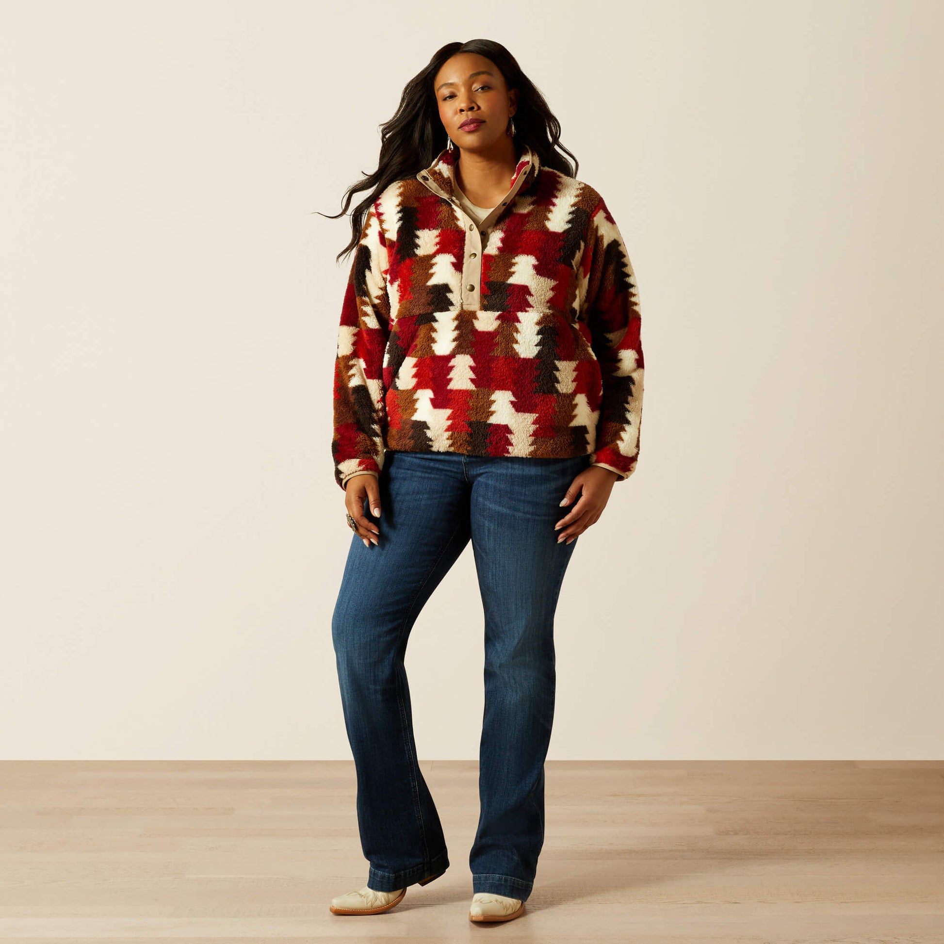 Ariat Women Berber Snap Front Sweatshirt