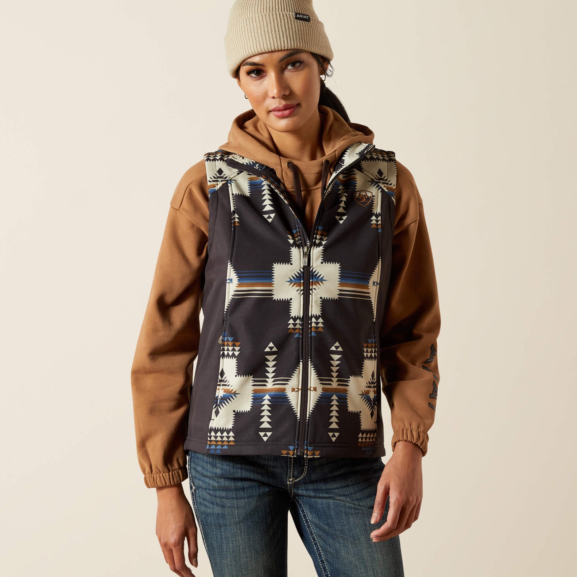 Ariat Women Ariat Logo Softshell Print Vest