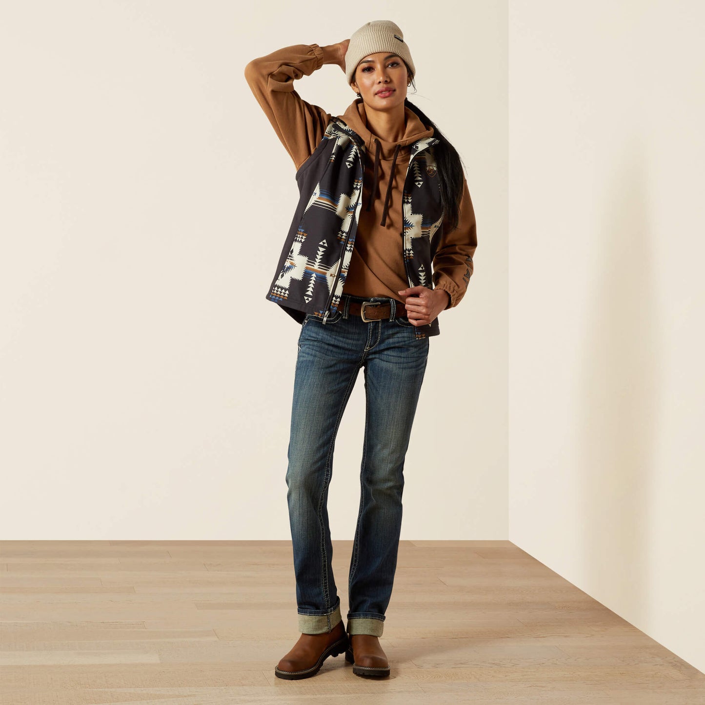 Ariat Women Ariat Logo Softshell Print Vest