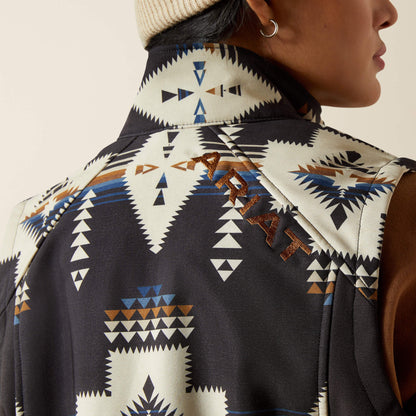 Ariat Women Ariat Logo Softshell Print Vest