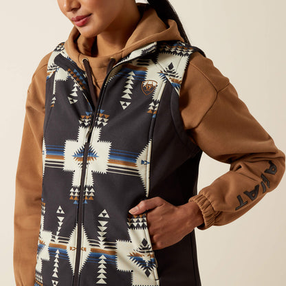 Ariat Women Ariat Logo Softshell Print Vest