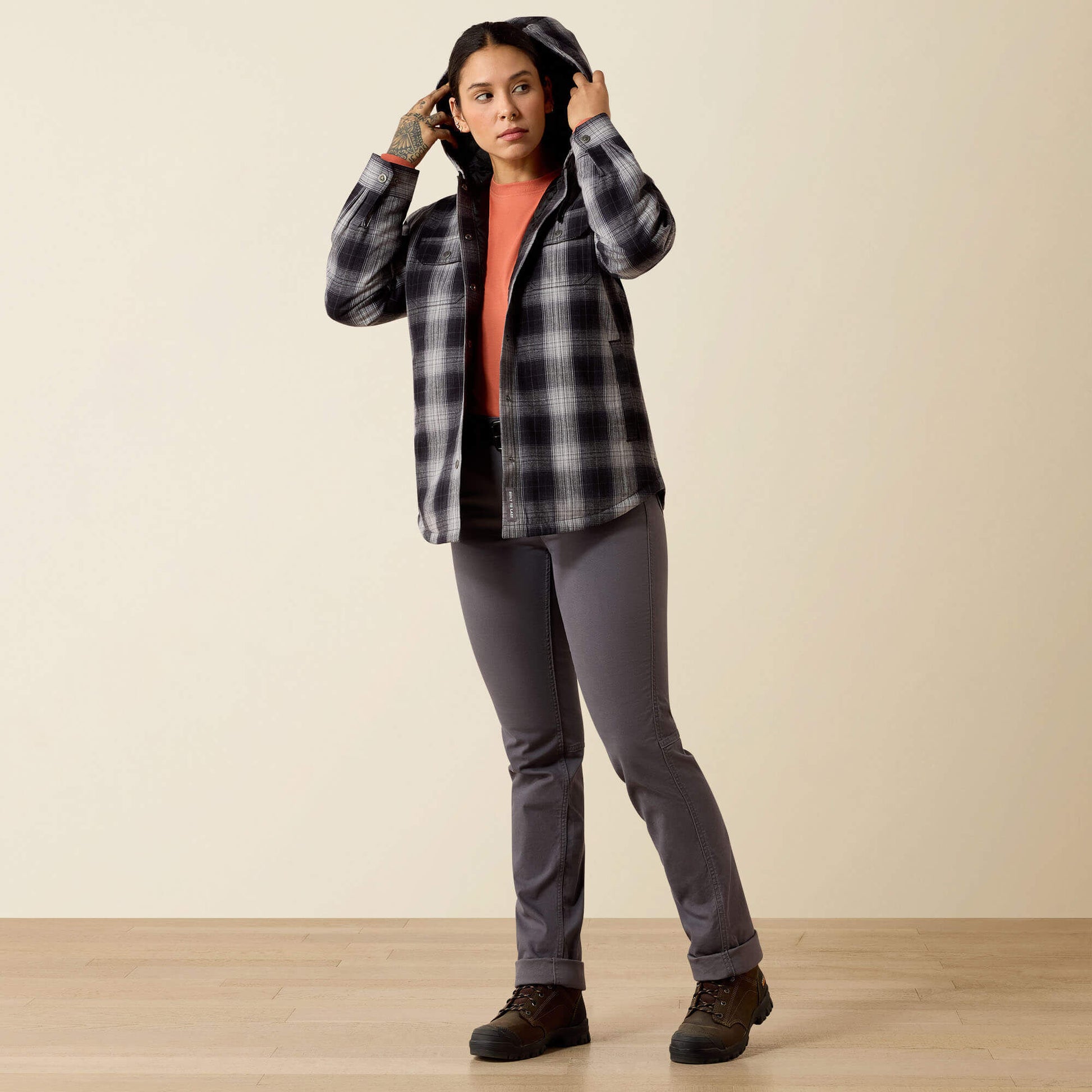 Ariat Women Rebar Flannel Insulated Shirt Jacket