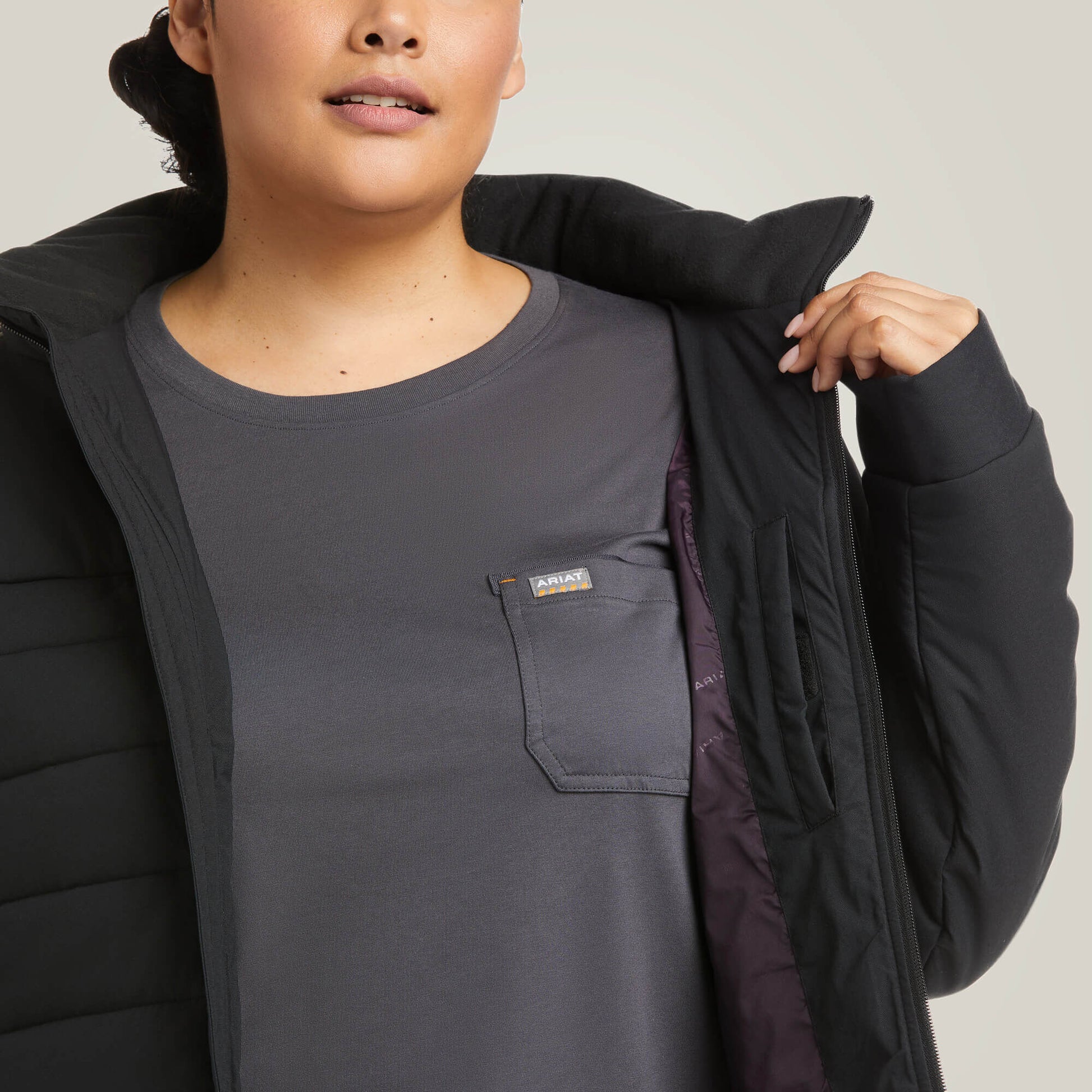Ariat Women Rebar Valkyrie Stretch Canvas Insulated Jacket