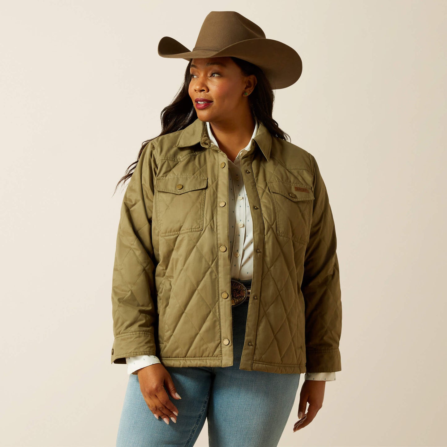 Ariat Women Grizzly Quilted Barn Jacket