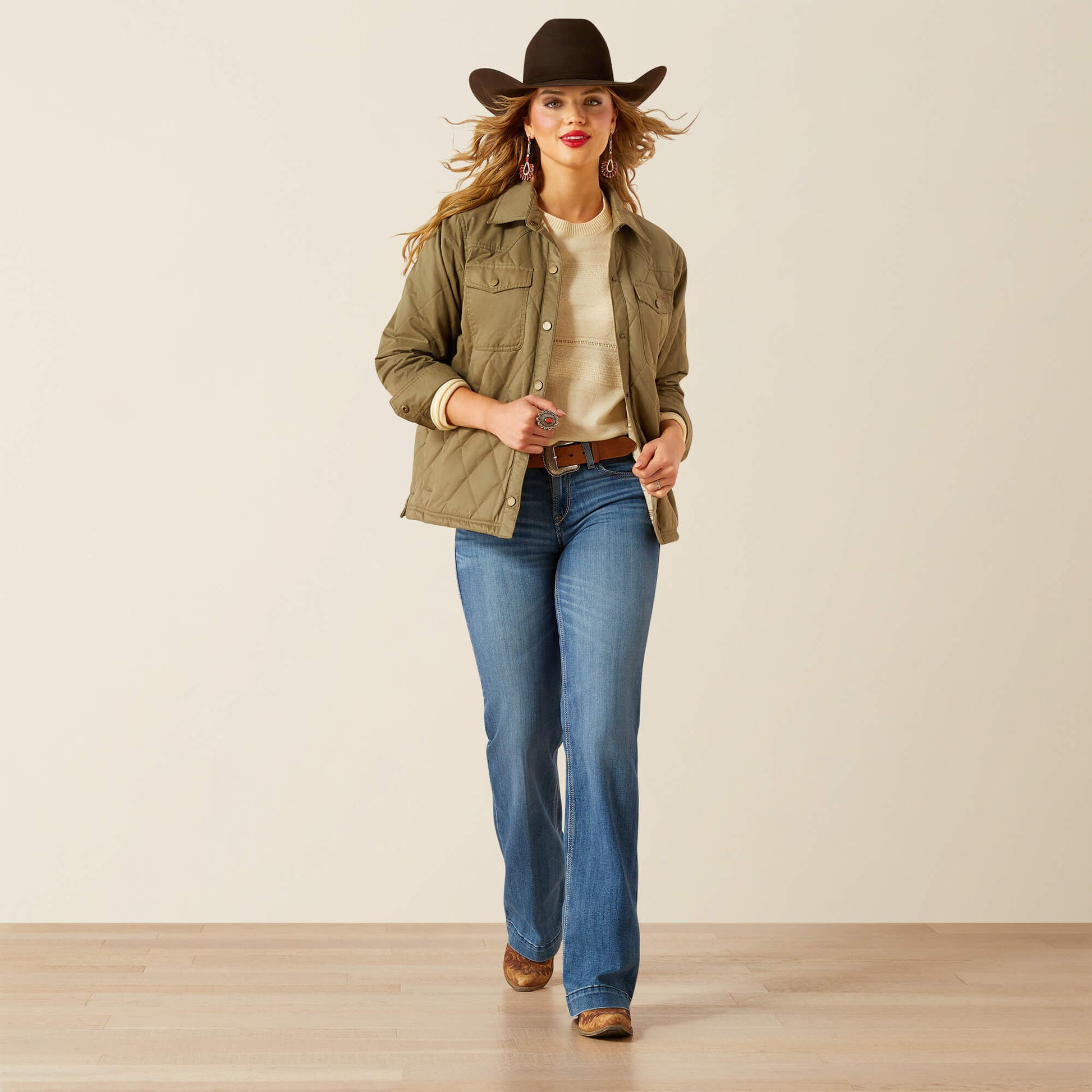 Ariat Women Grizzly Quilted Barn Jacket