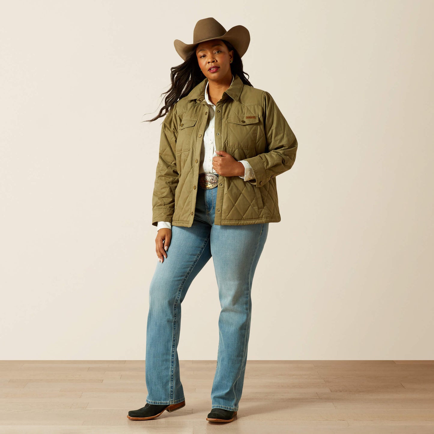 Ariat Women Grizzly Quilted Barn Jacket