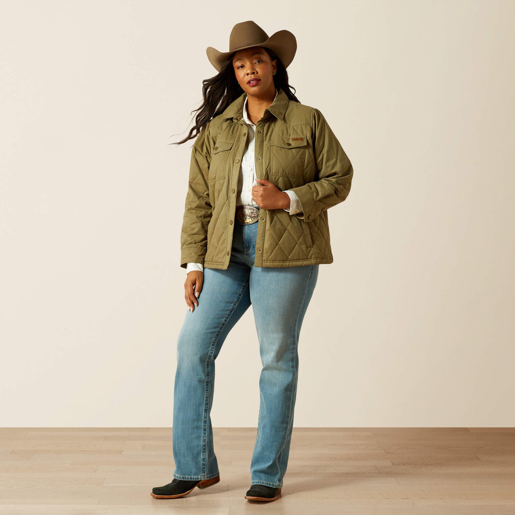 Ariat Women Grizzly Quilted Barn Jacket