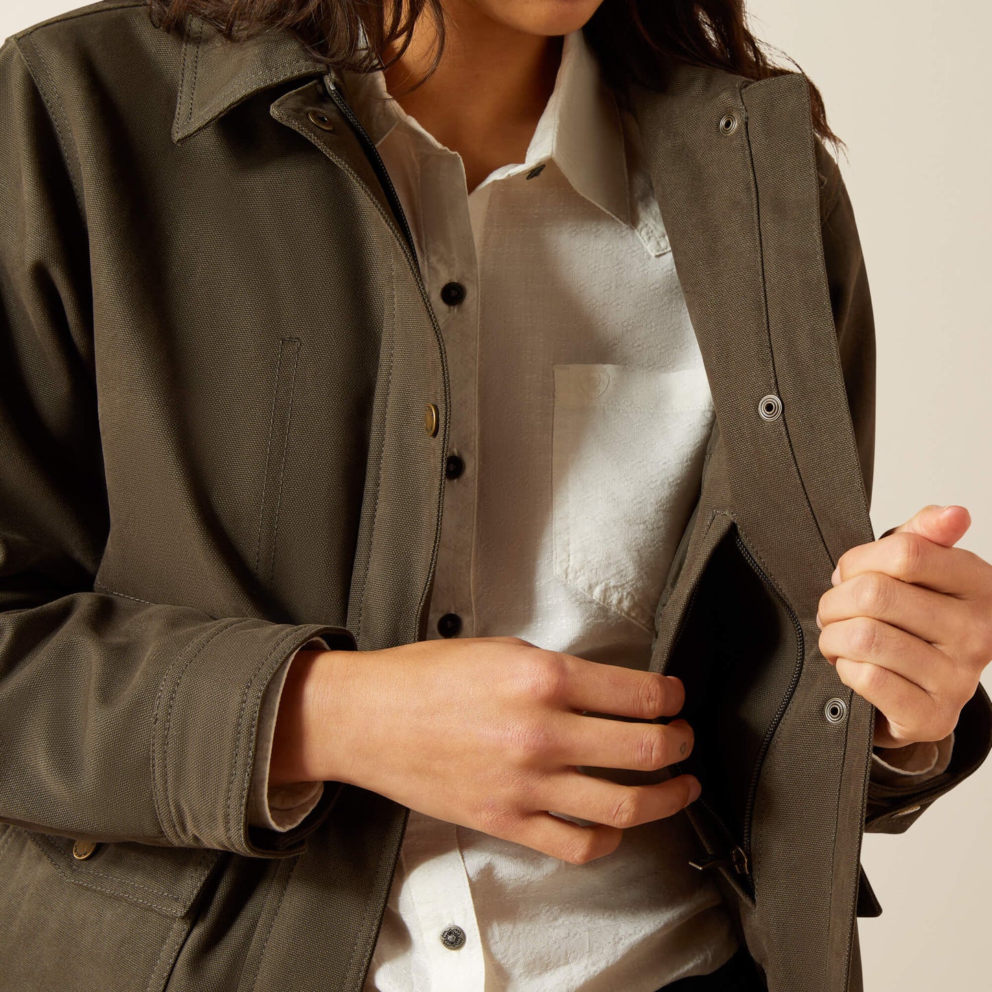Ariat Women Western Canvas Chore Jacket