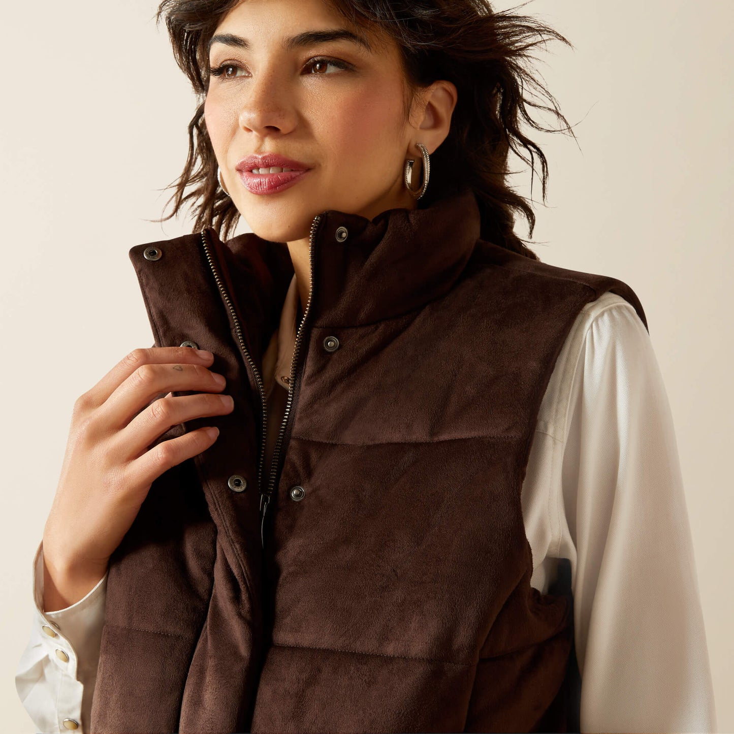 Ariat Women|Trends Swirls Faux Leather Vest