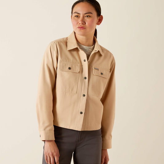 Ariat Women Rebar Cropped Woven Shirt Jacket