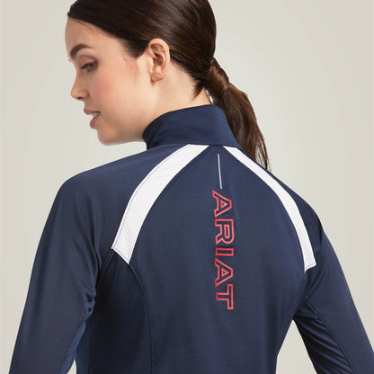 Ariat Women Sunstopper 2.0 Team 1/4 Zip Baselayer