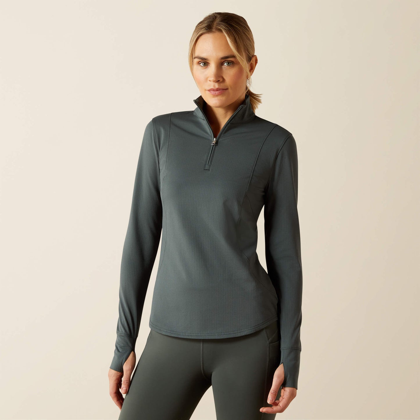 Ariat Women Gridwork 2.0 1/4 Zip Baselayer