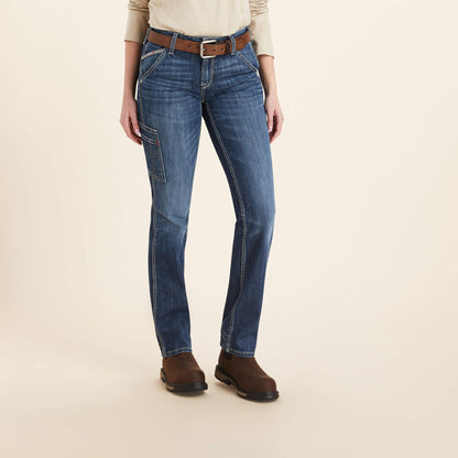 Ariat Women FR Perfect Rise DuraLight Stretch Cell Phone Pocket Straight Jean