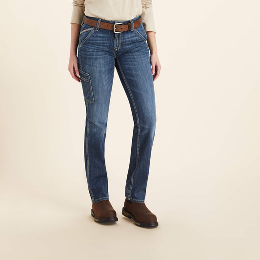 Ariat Women FR Perfect Rise DuraLight Stretch Cell Phone Pocket Straight Jean