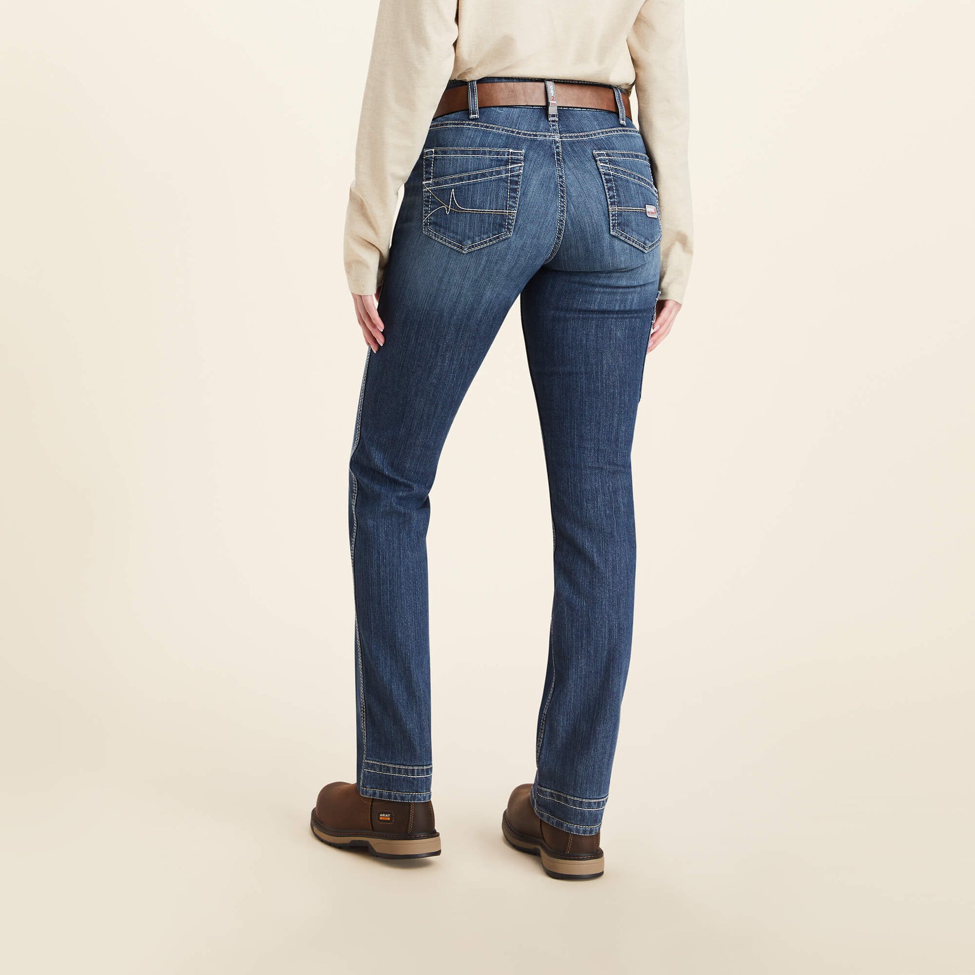 Ariat Women FR Perfect Rise DuraLight Stretch Cell Phone Pocket Straight Jean