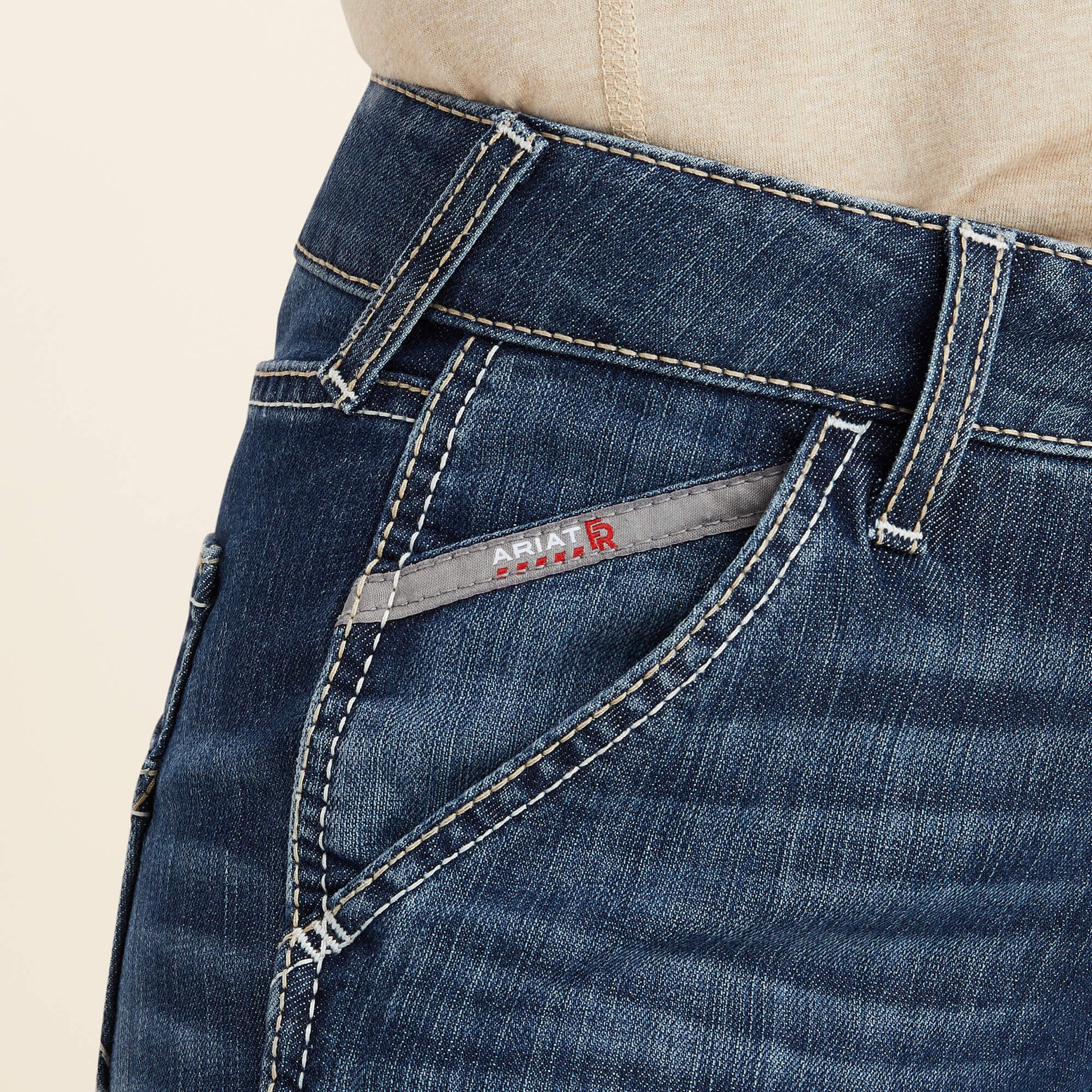 Ariat Women FR Perfect Rise DuraLight Stretch Cell Phone Pocket Straight Jean