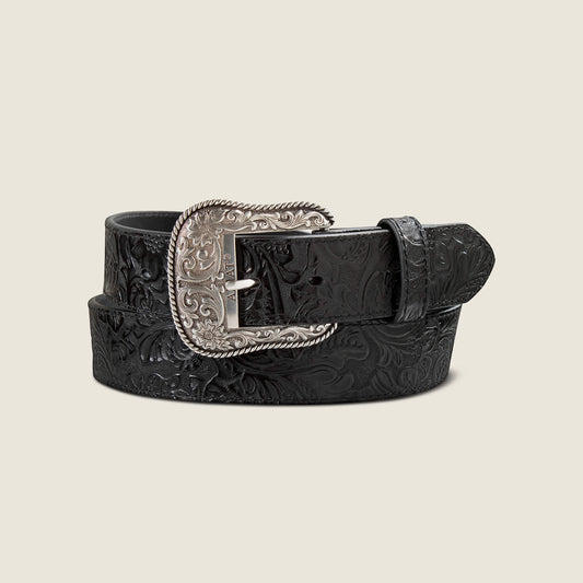 Ariat Women Floral Embossed Rope Belt
