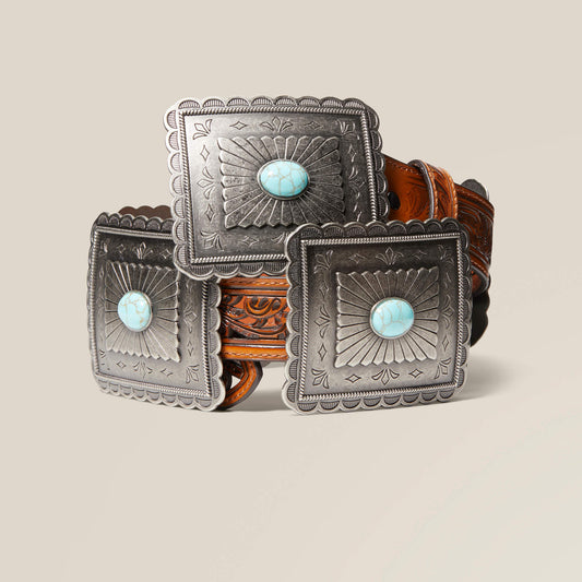 Ariat Women|Trends Turquoise Burst Concho Belt