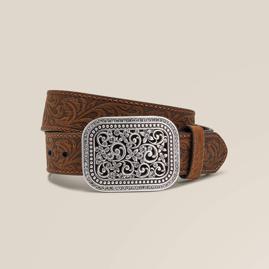 Ariat Women|Trends Floral Embroidery Buckle Belt
