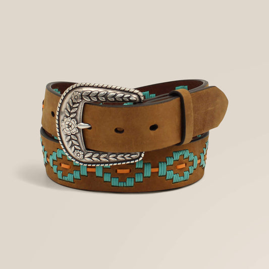 Ariat Women|Trends Turquoise Diamond Embroidery Belt