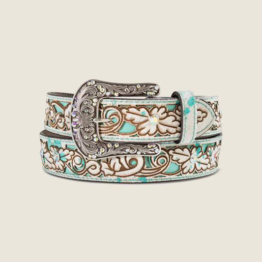 Ariat Women Hair-On Floral Belt