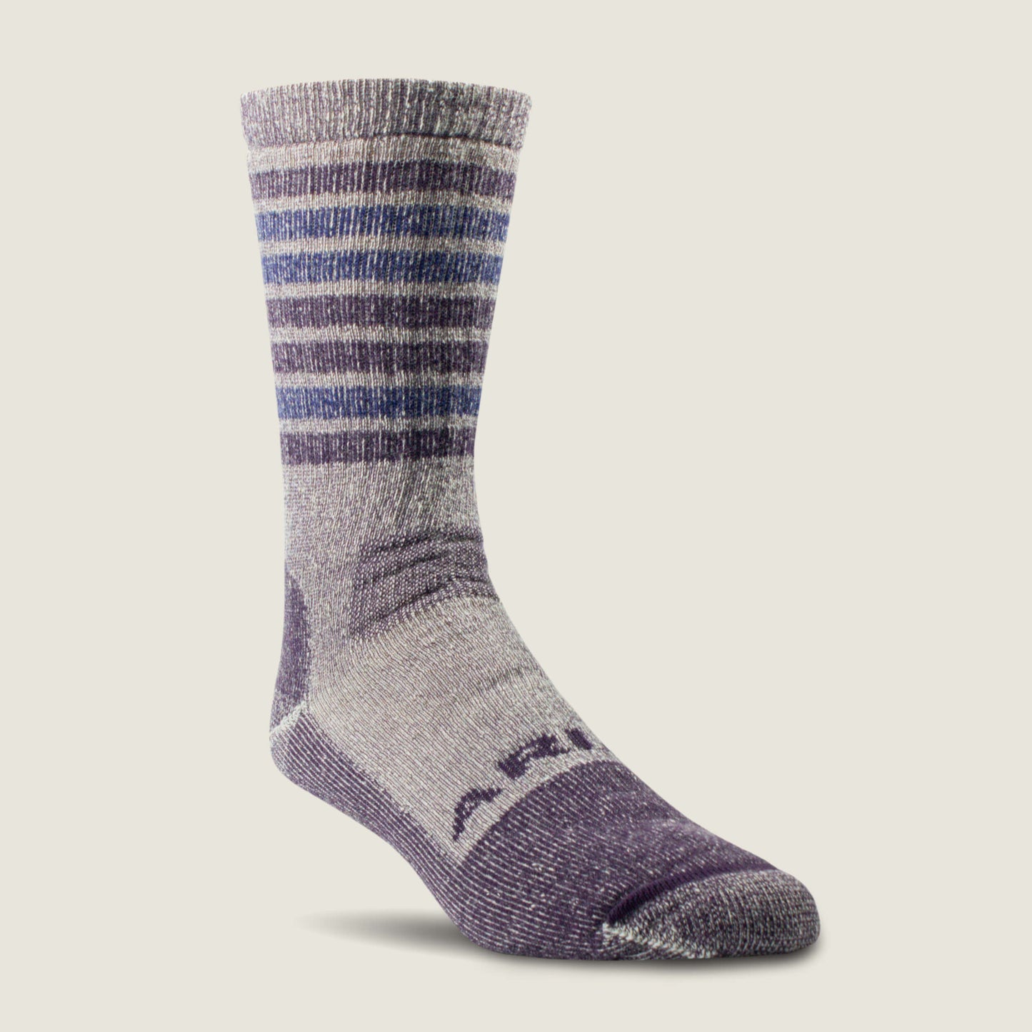 Ariat Women Midweight Merino Wool Blend Steel Toe Work Sock 2 Pair Multi Color Pack