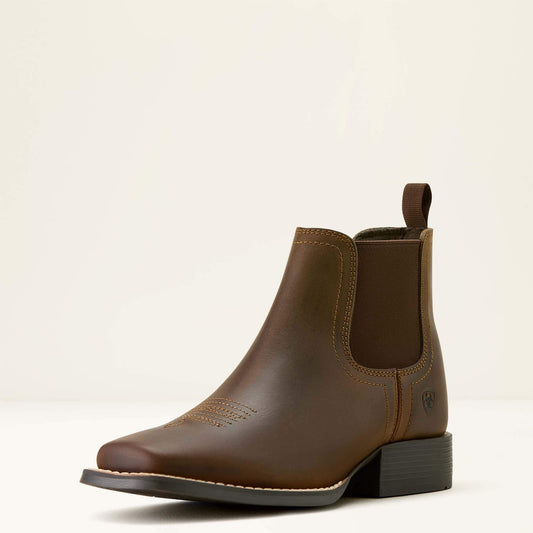 Ariat Kids Booker Chelsea Wide Square Toe Western Boot