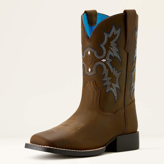 Ariat Kids Tombstone Wide Square Toe Western Boot