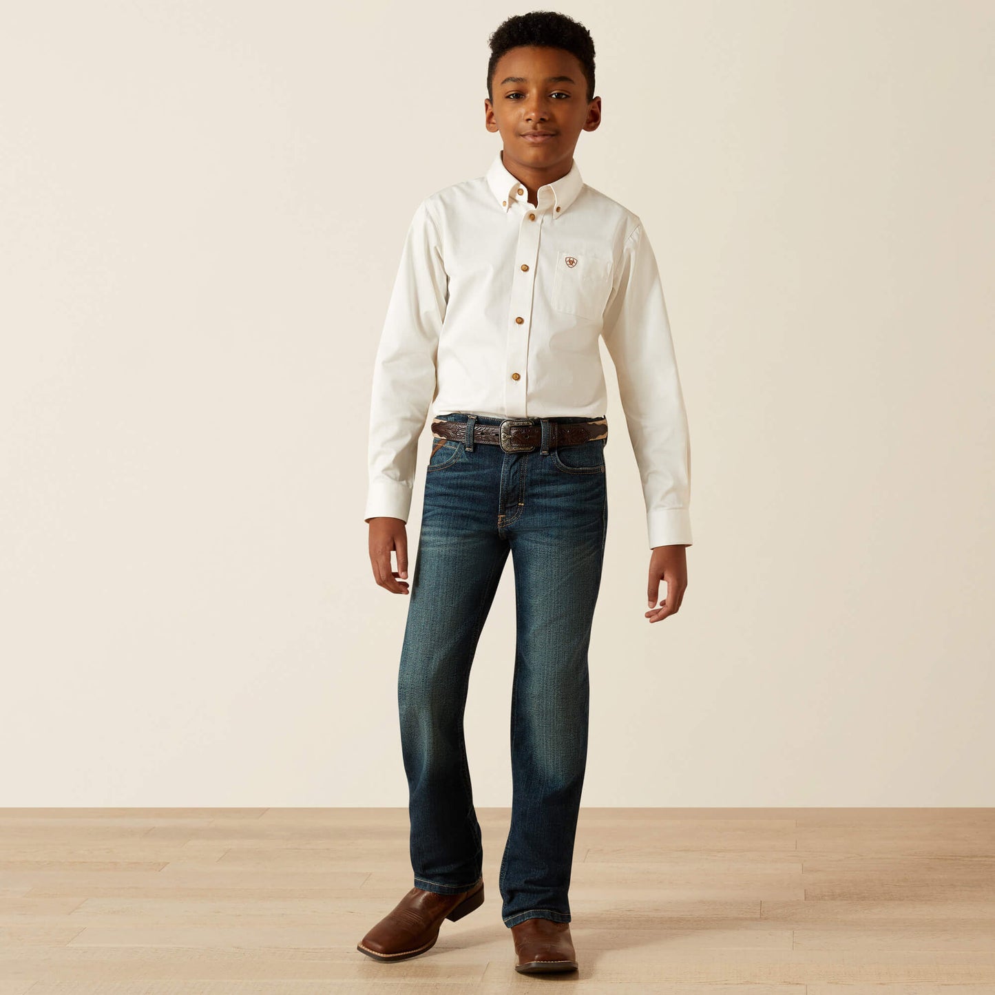 Ariat Kids Solid Twill Classic Fit Shirt
