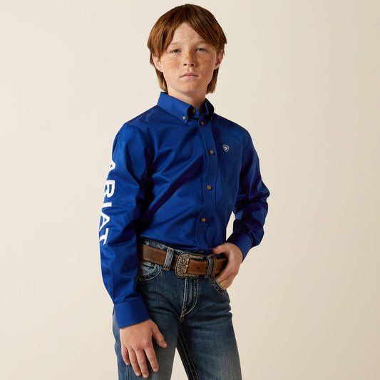 Ariat Kids Team Logo Twill Classic Fit Shirt