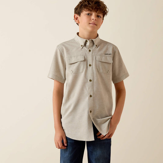 Ariat Kids VenTEK Outbound Heathered Classic Fit Shirt