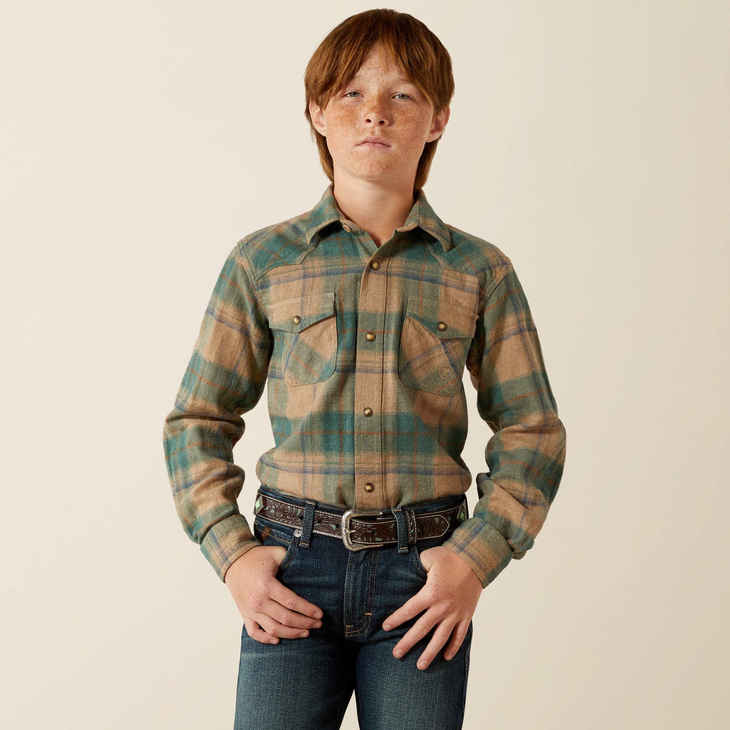 Ariat Kids Huxlee Retro Classic Fit Shirt