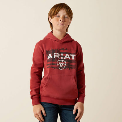 Ariat Kids Ariat Liquid Stamp Flag Hoodie