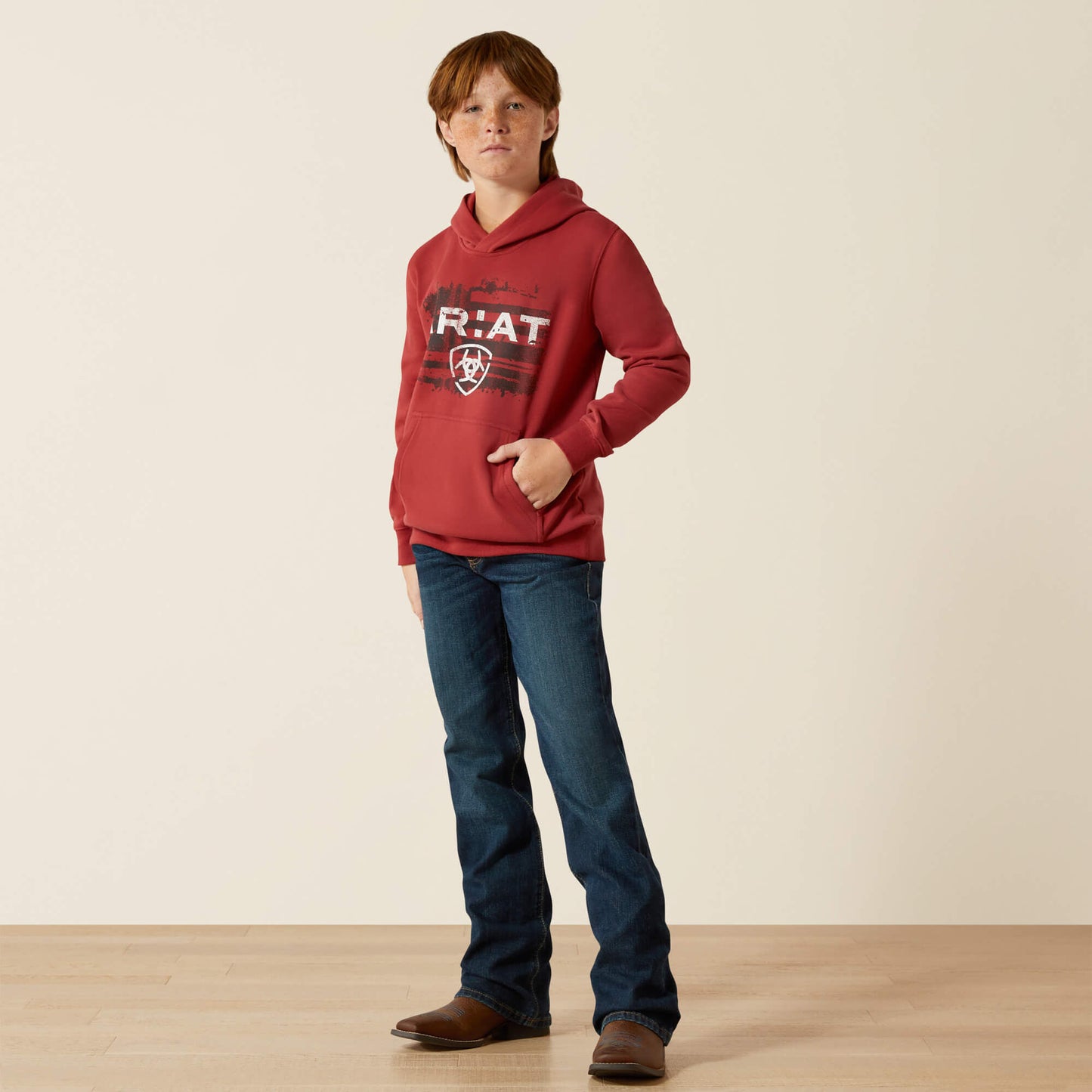 Ariat Kids Ariat Liquid Stamp Flag Hoodie