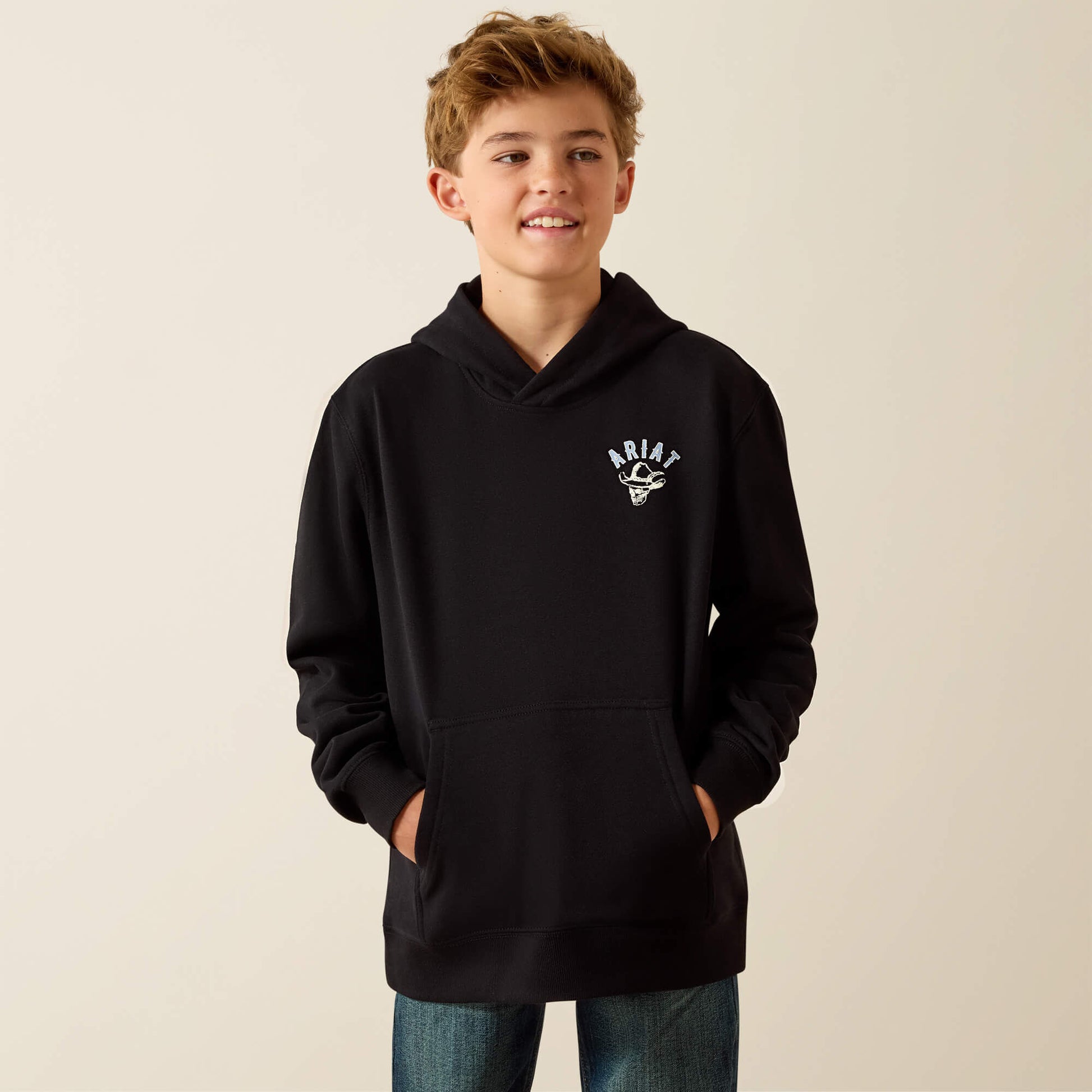 Ariat Kids Ariat Stitched Skull Hoodie