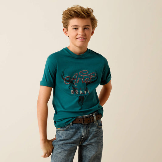 Ariat Kids Ariat Cattle Skull Freedom T-Shirt