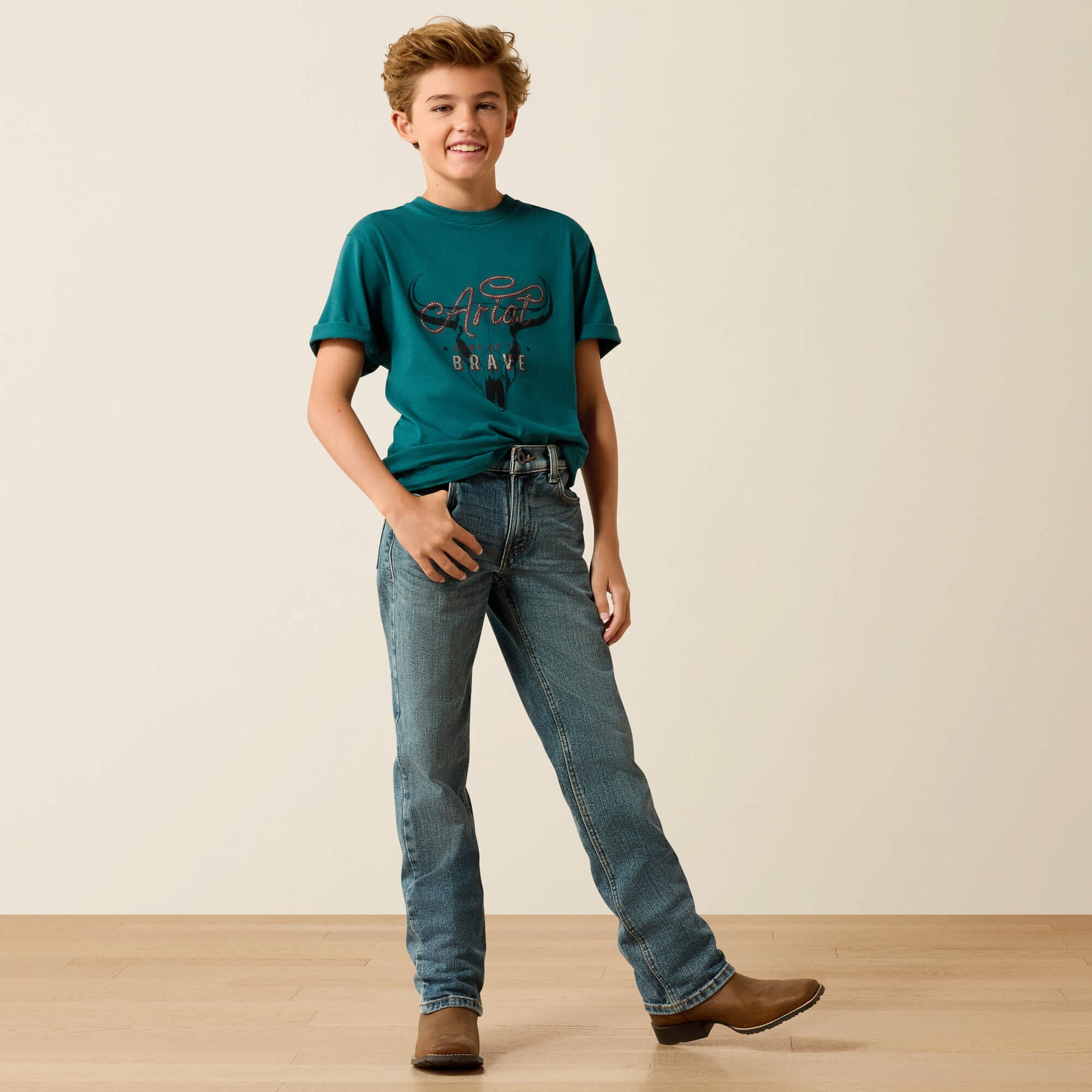 Ariat Kids Ariat Cattle Skull Freedom T-Shirt