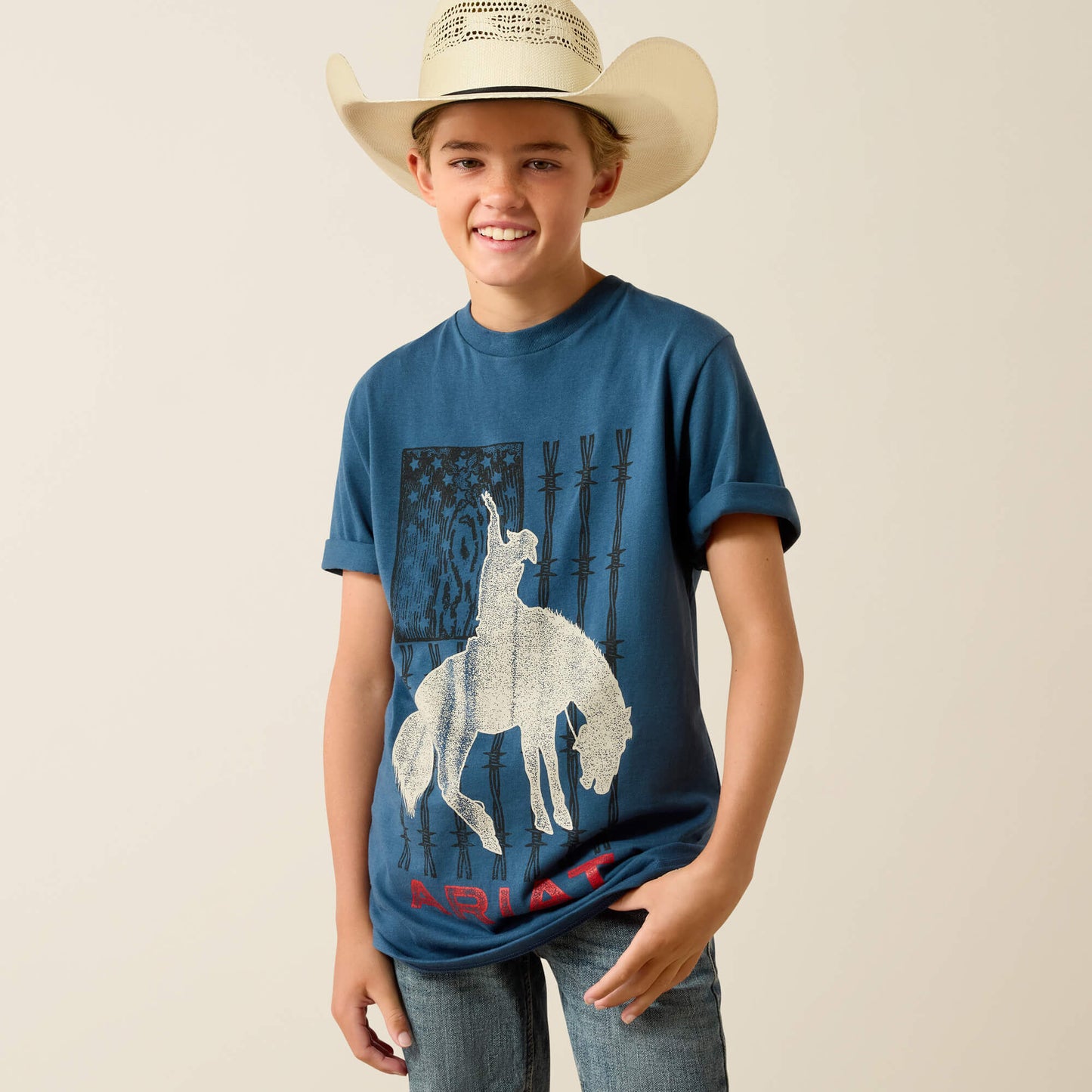 Ariat Kids Ariat Flag Bronco T-Shirt