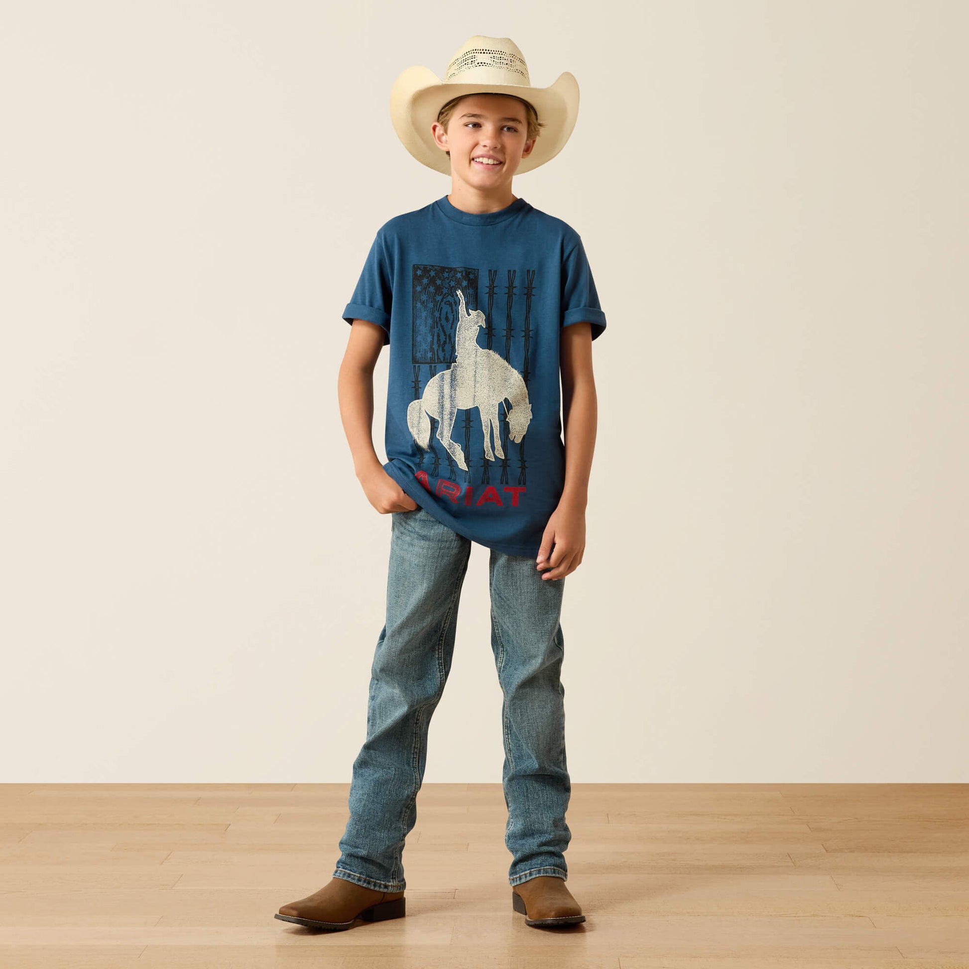 Ariat Kids Ariat Flag Bronco T-Shirt
